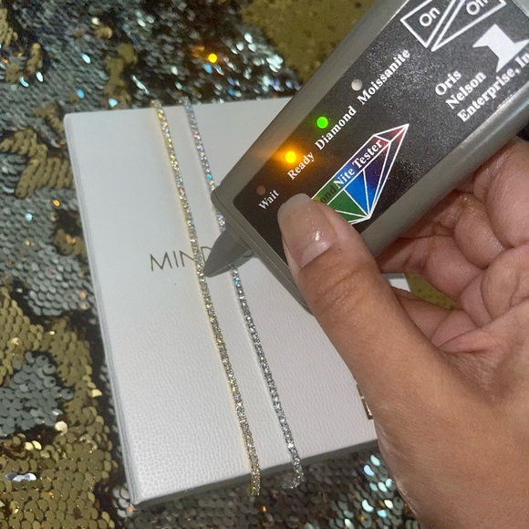 14k Gold Vermeil Vvs GRA certified Moissanite diamonds, PASSES diamond testers! - Picture 6 of 6